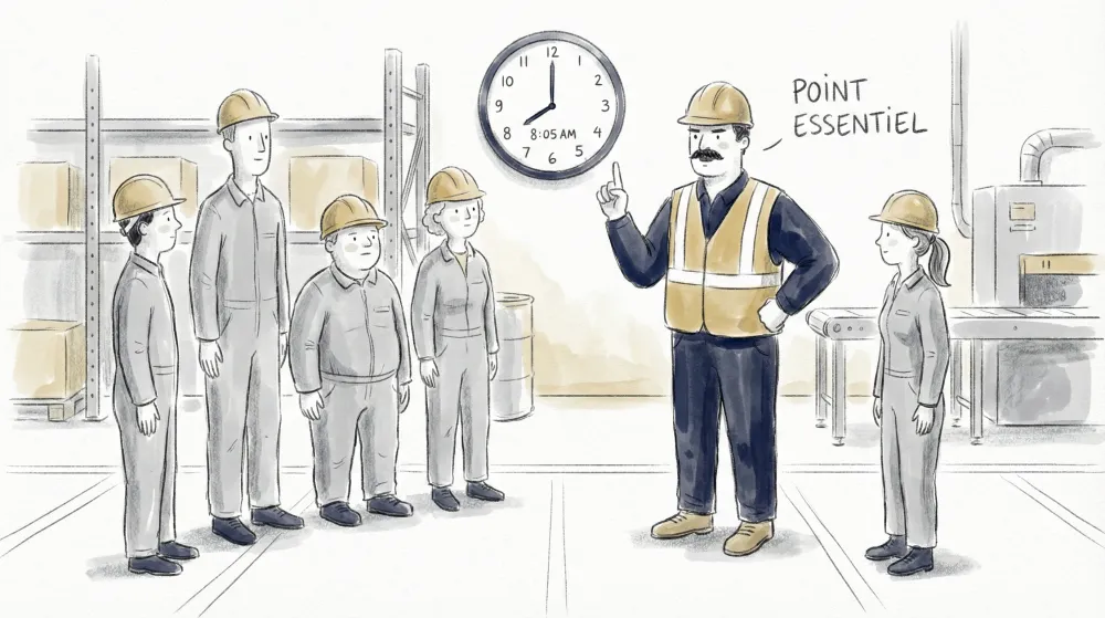 Illustration animation flash sécurité 5 minutes engageant