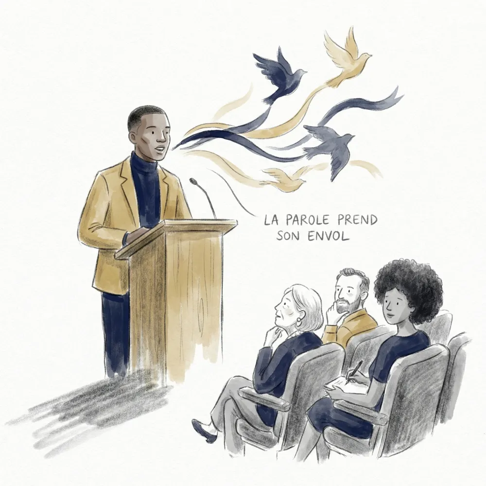 Illustration formation communication et prise de parole en public